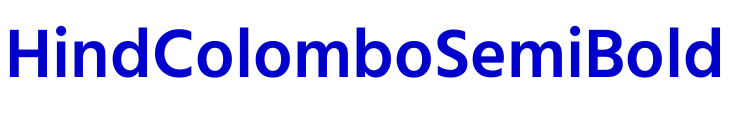Hind Colombo SemiBold шрифт